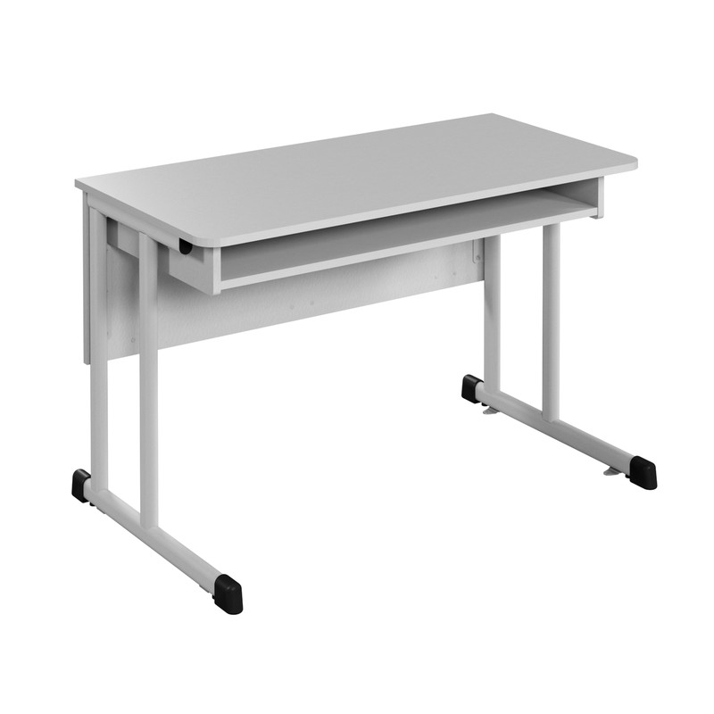 Стіл учнів. лабораторний, ростова №6, АНШАР ГРУП (100306 HPL), 1200х600х760мм, стільниця покрита хім.стійким пластиком HPL, каркас – посилена плоскоовал.труба